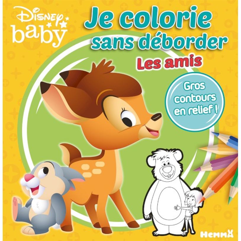 9782508049576-Disney Baby Je colorie sans déborder - Les amis-P_405117238_1-0