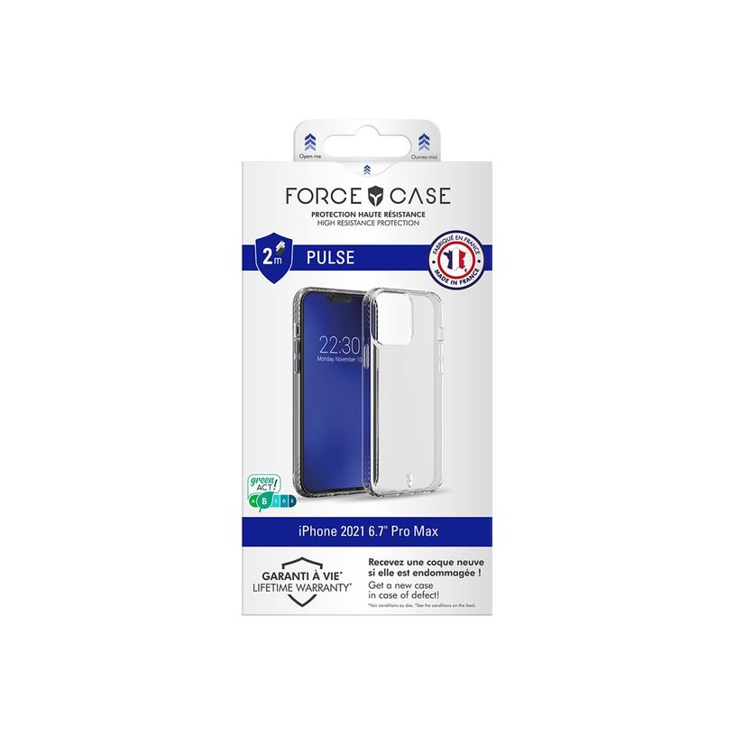 3571211465416-Force Case Pulse - coque de protection pour Iphone 13 Pro Max - transparent-P_405117372_5-4
