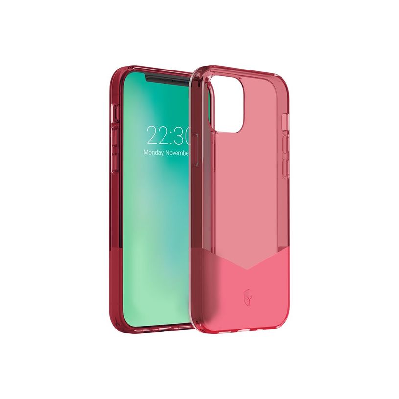 3571211443353-Force Case Pure - coque de protection pour Iphone 12/12 Pro - transparent rouge-P_405117377_7-4