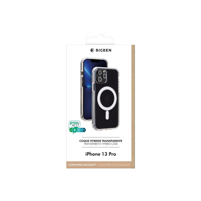 3571211464938-Bigben - coque de protection pour Iphone 13 Pro - compatible MagSafe - transparent-P_405117389_2-1