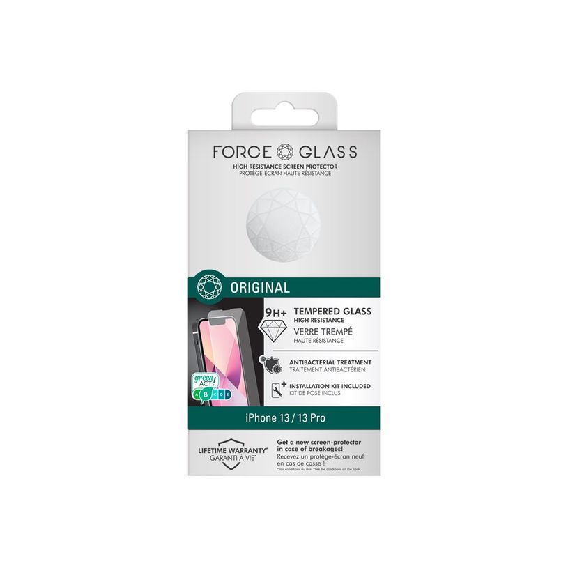 3571211462682-Force Glass Original - protection d'écran - verre trempé pour iPhone 13/13 Pro - transpa-P_405117405_1-1