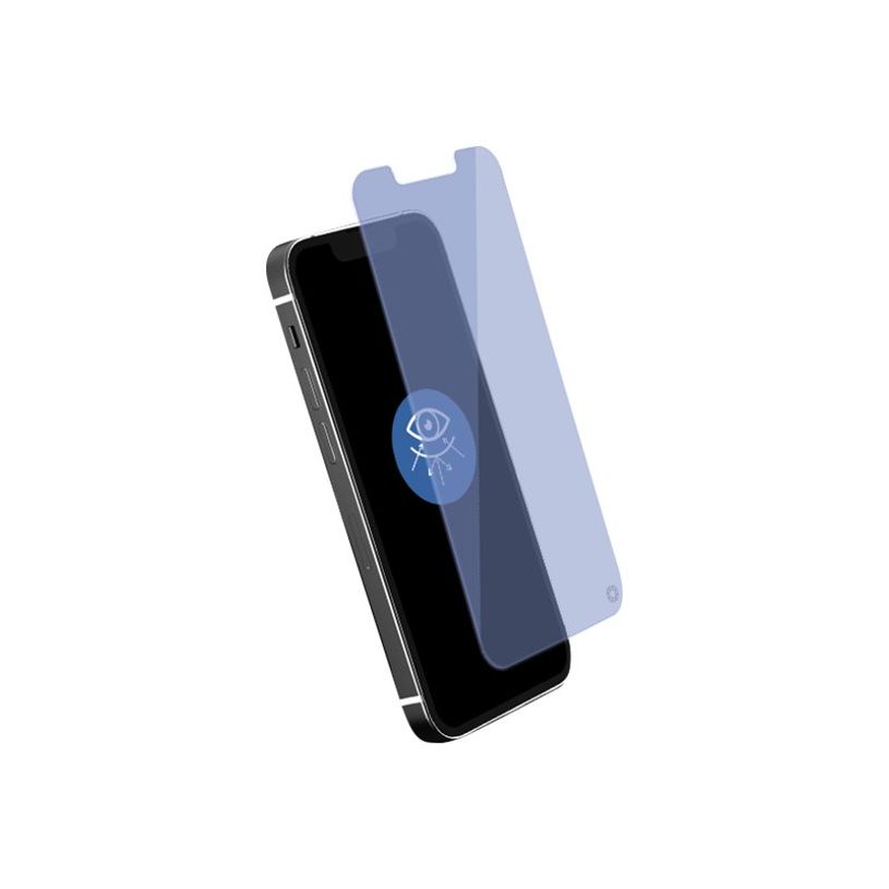 3571211462750-Force Glass - protection d'écran pour iPhone 13 Mini - anti lumière bleue - transparent -P_405117411_2-0