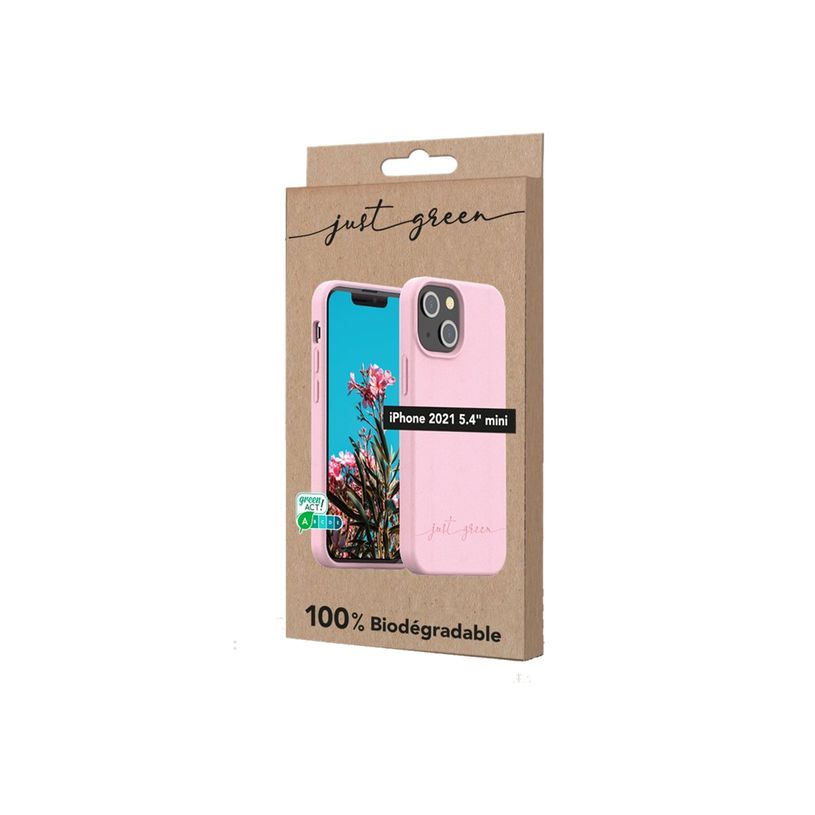 3571211463832-Just Green - coque de protection pour Iphone 13 Mini - rose-P_405117425_5-3