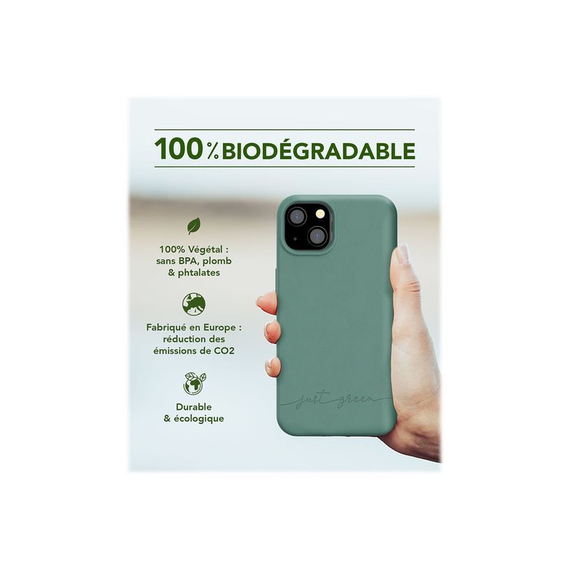 3571211463900-Just Green - coque de protection pour Iphone 13 - vert-P_405117435_2-1