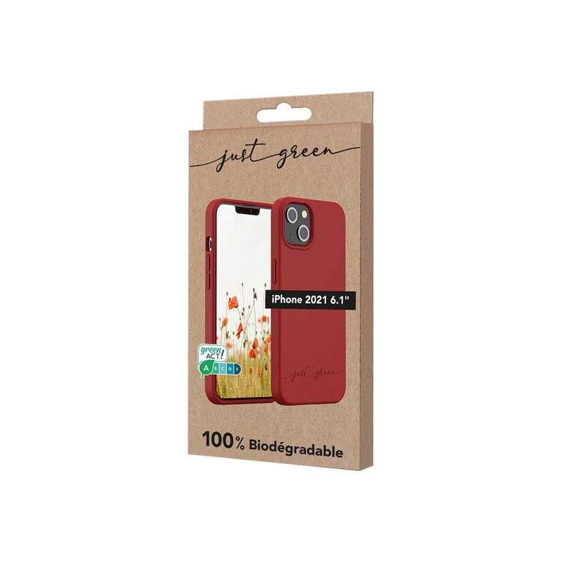 3571211463894-Just Green - coque de protection pour Iphone 13 - rouge-P_405117444_4-3
