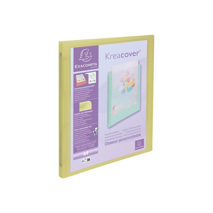 3130630512790-Exacompta Kreacover Pastel - Classeur 4 anneaux personnalisable - Dos 20 mm - A4 - pour 140 feuilles - disponi-P_405117484_2-1