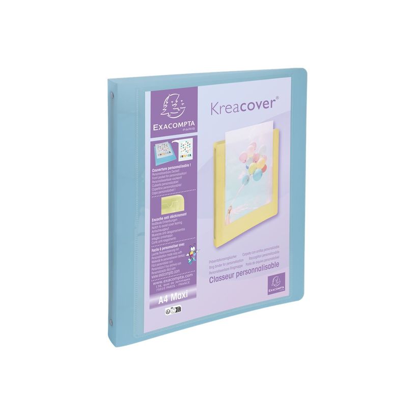 3130630517795-Exacompta Kréacover Pastel - Classeur à anneaux personnalisable - Dos 40 mm - A4 - pour 275 feuilles - dispo-P_405117485_11-10