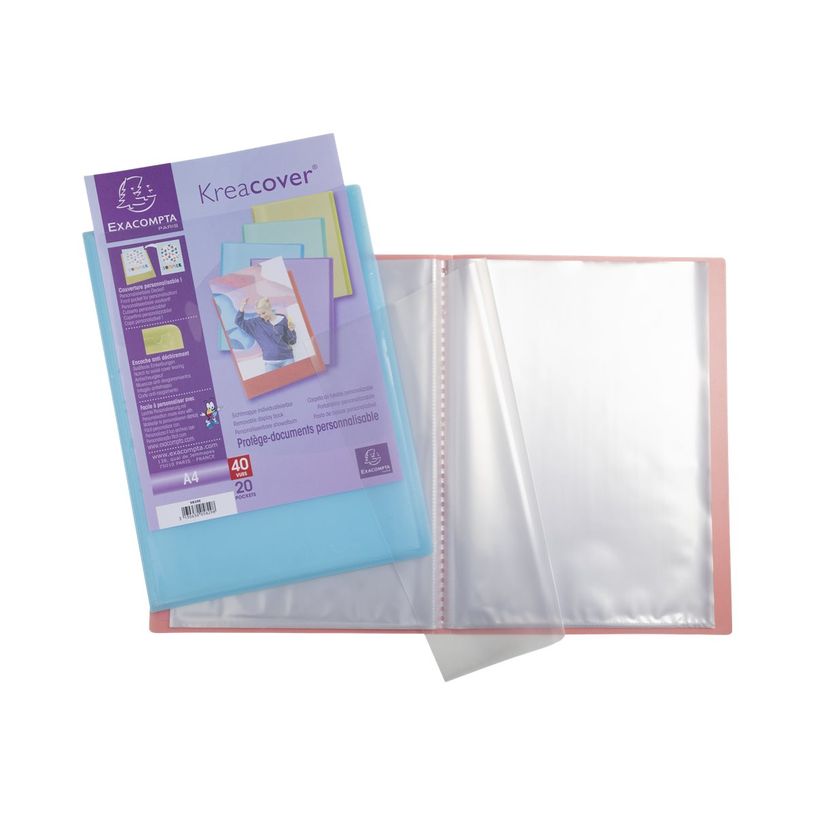 3130630058595-Exacompta Kreacover Pastel - Porte vues personnalisable - 100 vues - A4 - disponible dan-P_405117490_11-10