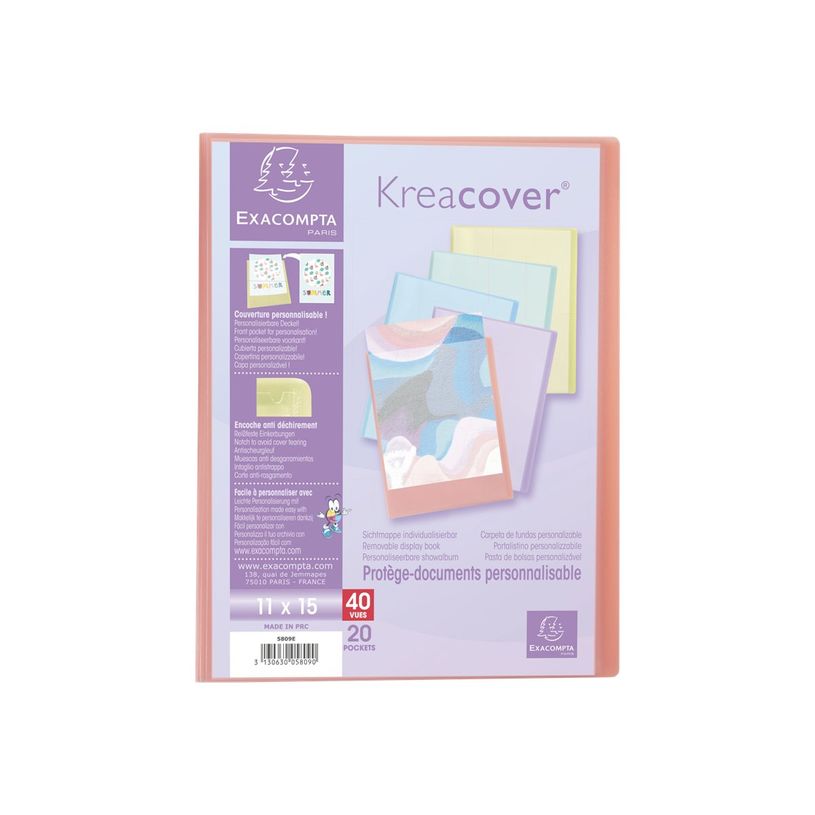3130630058090-Exacompta Kreacover Pastel - Porte vues personnalisable - 40 vues - 11 x 15 cm - disponibl-P_405117497_2-1