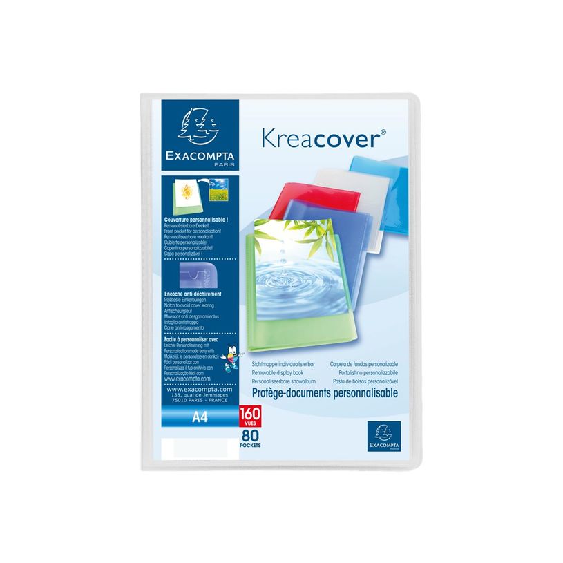 3130630057888-Exacompta Kreacover Chromaline - Porte vues personnalisable - 160 vues - A4 - incolore-P_405117653_1-5
