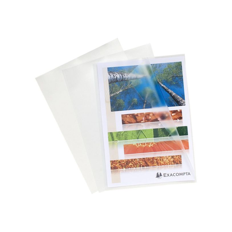 3130630561118-Exacompta - 100 Pochettes coin - A4 - 12/100 - cristal transparent-P_405117670_2-1