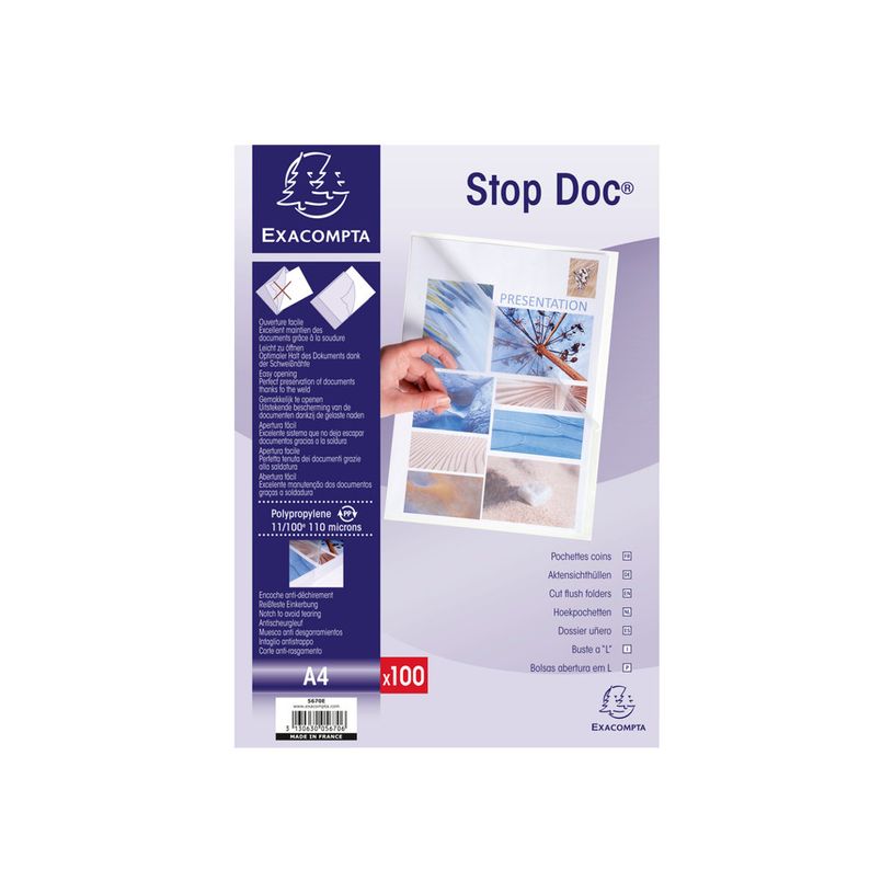 3130630056706-Exacompta Stop Doc - 100 Pochettes coin - A4 - 11/100 - cristal-P_405117671_1-0
