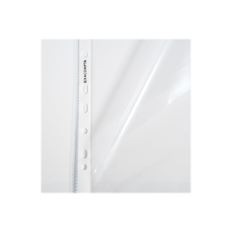3130630058007-Exacompta - 100 Pochettes perforées - A4 - lisse 6/100 - ouverture 2 côtés-P_405117672_5-3