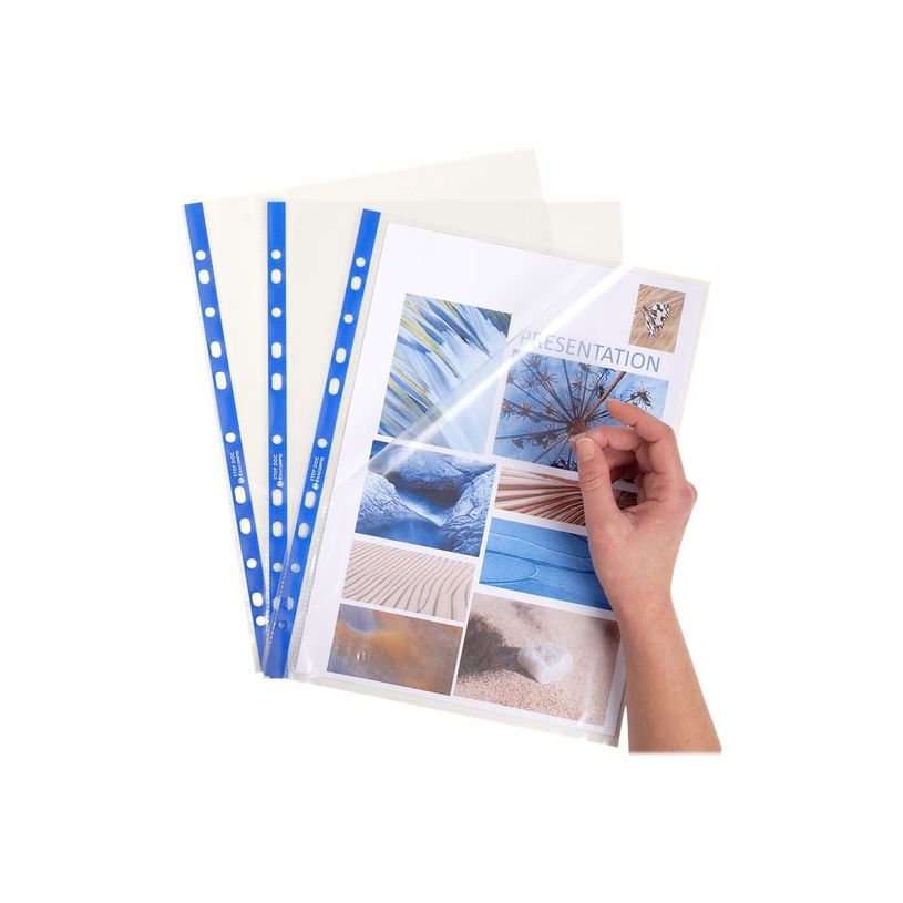 3130630058700-Exacompta Stop Doc - 100 Pochettes perforées ouverture en coin - A4 - lisse 6/100-P_405117674_3-2