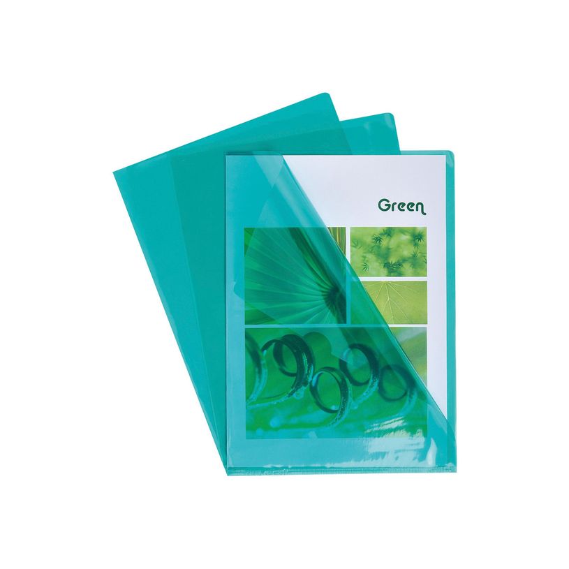 3157400097615-Exacompta - 100 Pochettes coin - A4 - 13/100 - vert-P_405117681_1-0