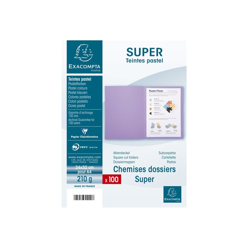 3288583300091-Exacompta Nature Future Jura 250 - chemise - pour A4 - capacité : 200 feuilles - gris (pa-P_405117683_1-4