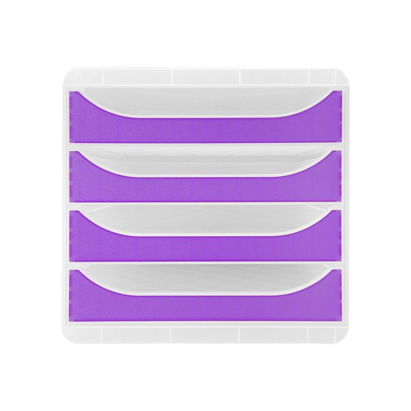 9002493424944-Exacompta Chromaline BigBox - Module de classement 4 tiroirs - violet transparent-P_405118131_1-0