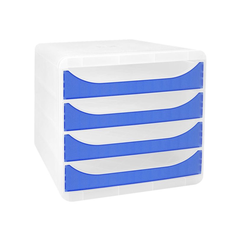 9002493424951-Exacompta Chromaline BigBox - Module de classement 4 tiroirs - bleu roi transparent-P_405118132_3-2