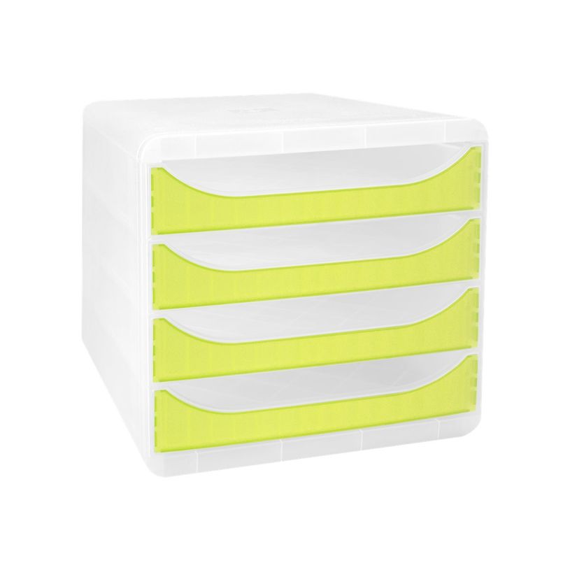 9002493424975-Exacompta Chromaline BigBox - Module de classement 4 tiroirs - vert transparent-P_405118134_2-1