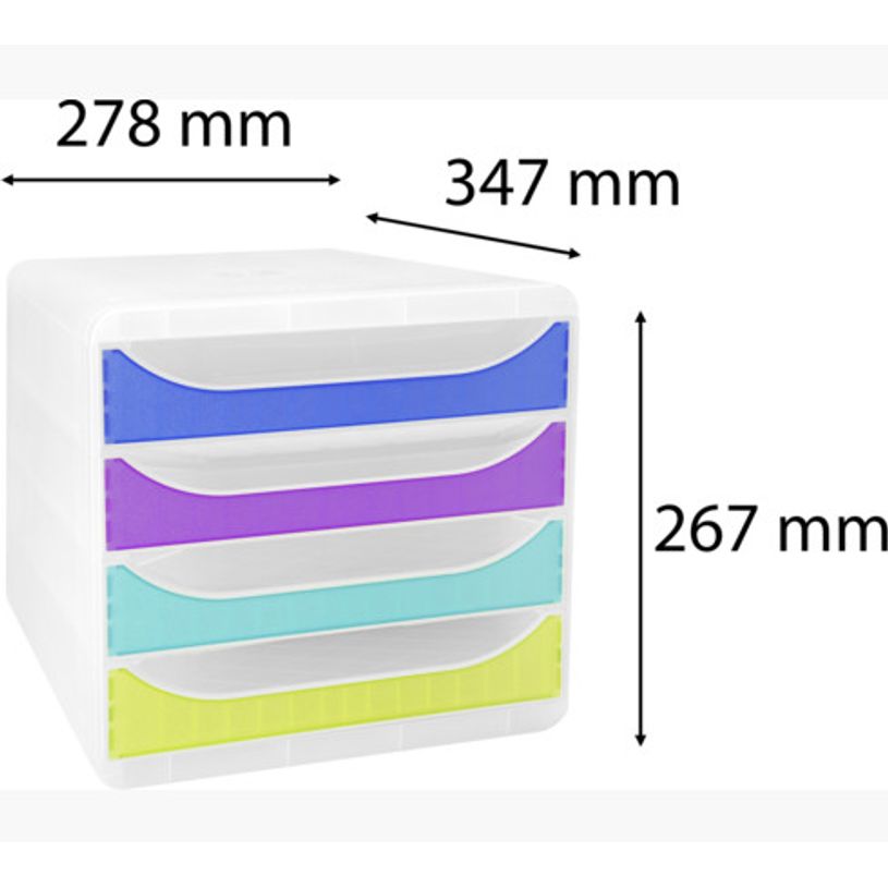 9002493424982-Exacompta Chromaline BigBox - Module de classement 4 tiroirs - arlequin-P_405118135_3-2