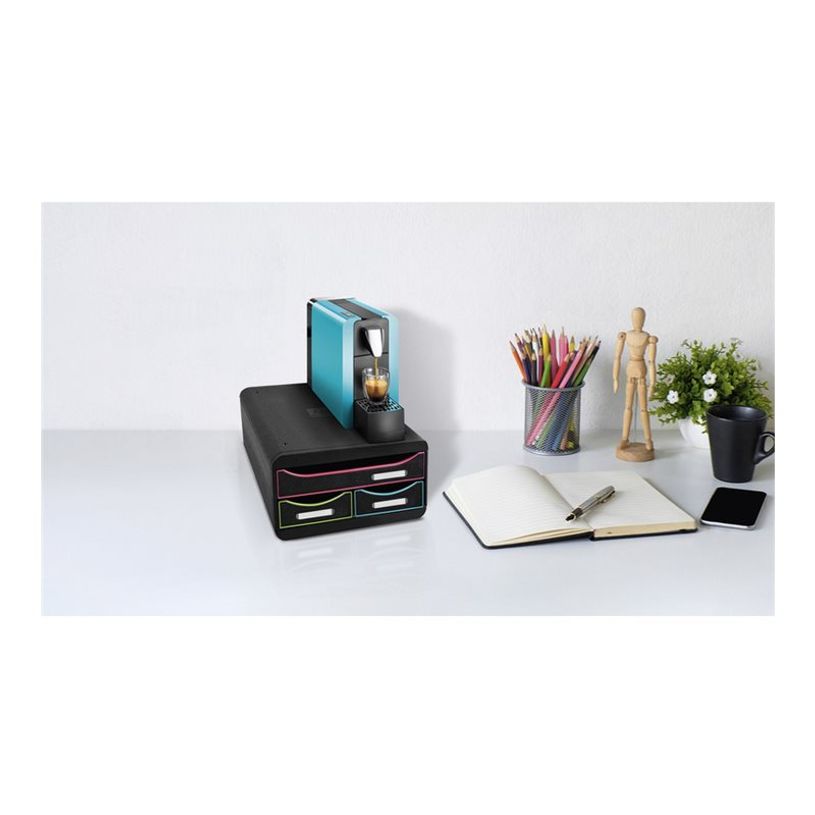 9002493424920-Exacompta Black Office - Module de classement 3 tiroirs - noir/arlequin-P_405118150_2-2