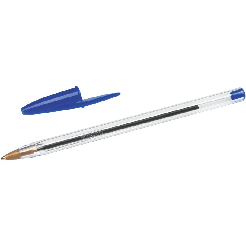 3086123702905-BIC Cristal - Pack de 8 Stylos à bille (6 bleus et 2 noirs) + 1 stylo 4 couleurs Shine-P_405118160_4-3