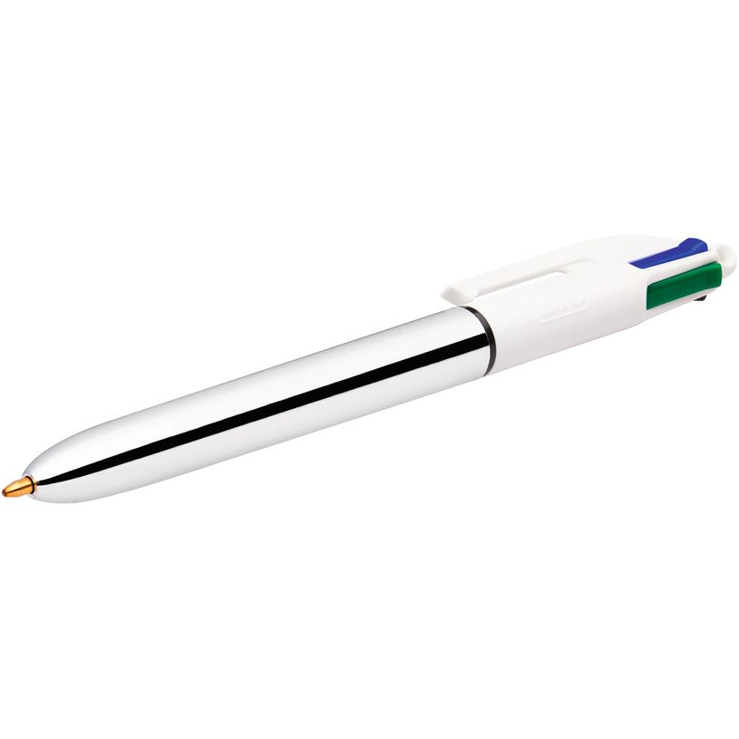 3086123702905-BIC Cristal - Pack de 8 Stylos à bille (6 bleus et 2 noirs) + 1 stylo 4 couleurs Shine-P_405118160_5-4