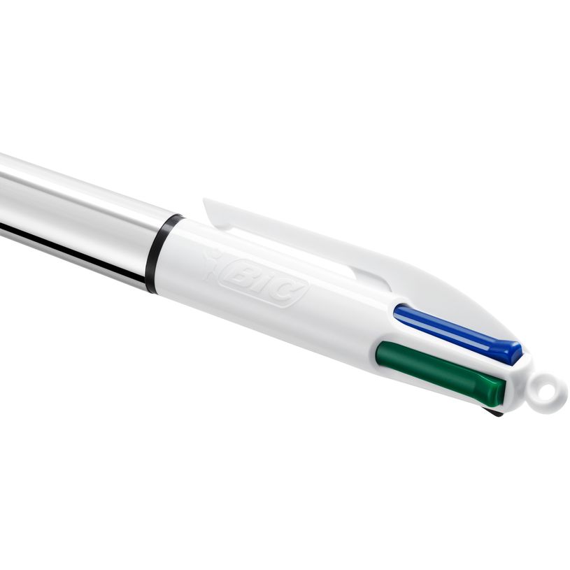 3086123702905-BIC Cristal - Pack de 8 Stylos à bille (6 bleus et 2 noirs) + 1 stylo 4 couleurs Shine-P_405118160_7-6