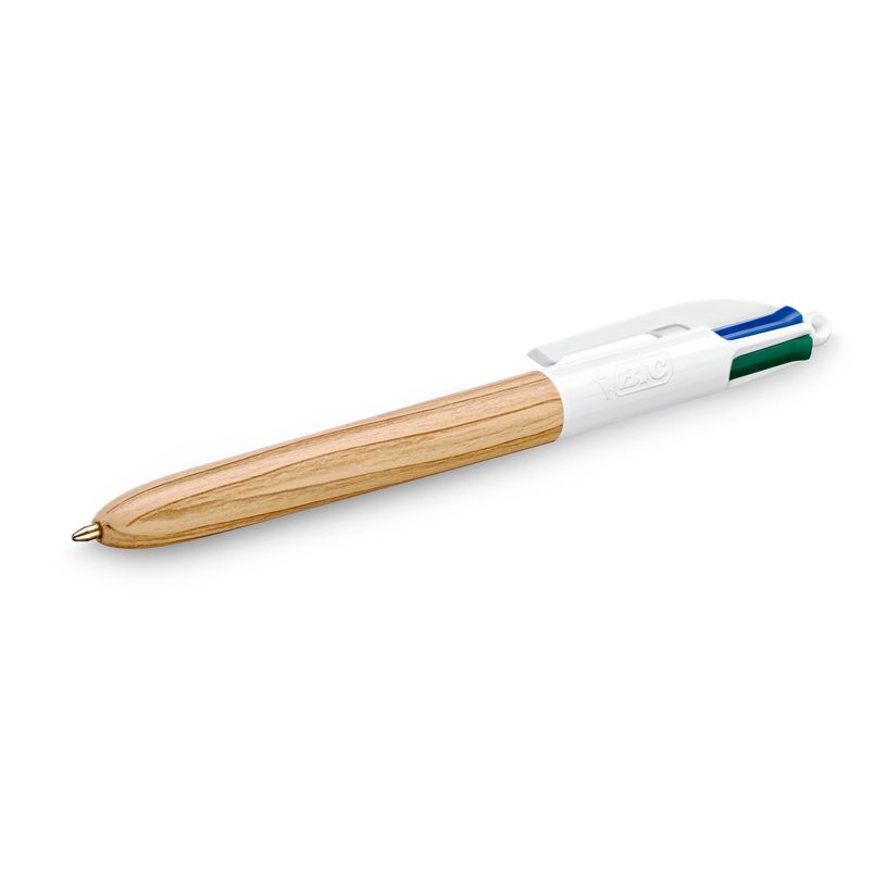 3086123694064-BIC 4 Couleurs Bois - Stylo à bille 4 couleurs effet bois - disponible dans différente-P_405118168_16-15