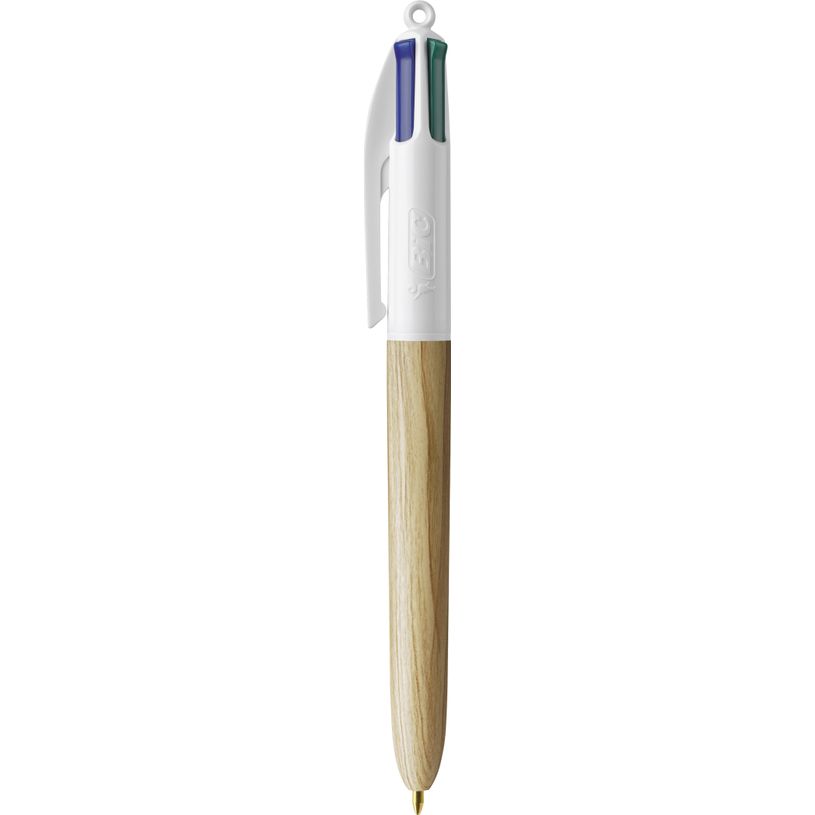3086123694064-BIC 4 Couleurs Bois - Stylo à bille 4 couleurs effet bois - disponible dans différentes -P_405118168_3-2