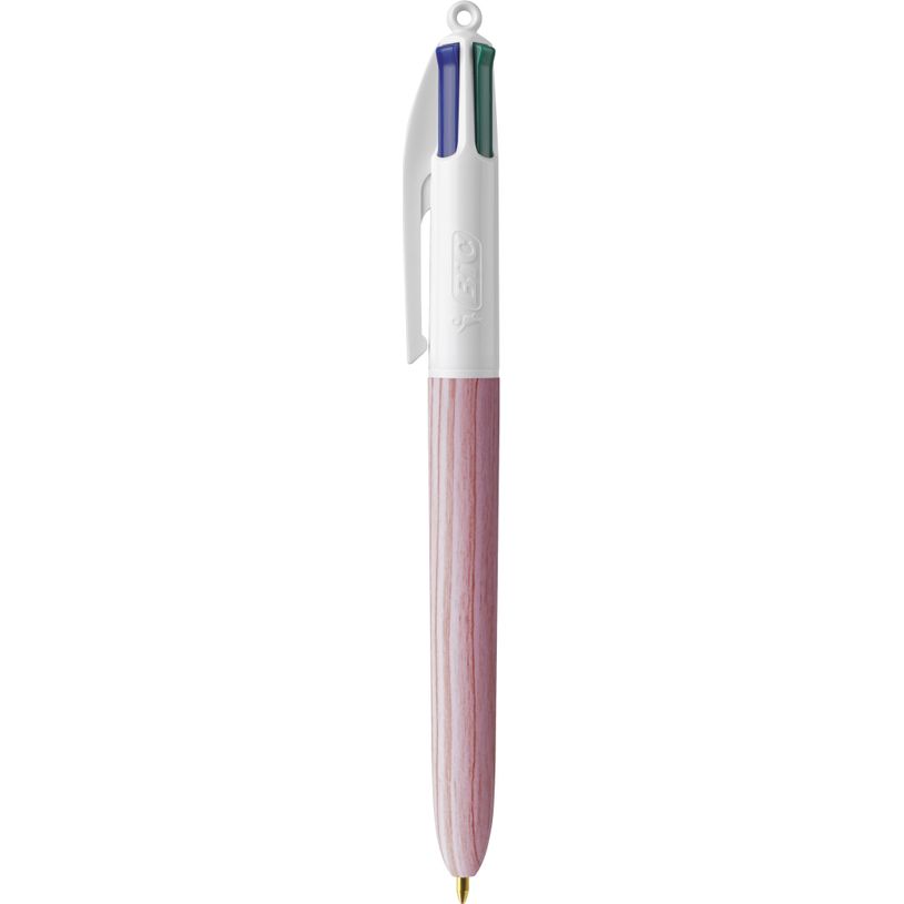 3086123694064-BIC 4 Couleurs Bois - Stylo à bille 4 couleurs effet bois - disponible dans différentes -P_405118168_4-3
