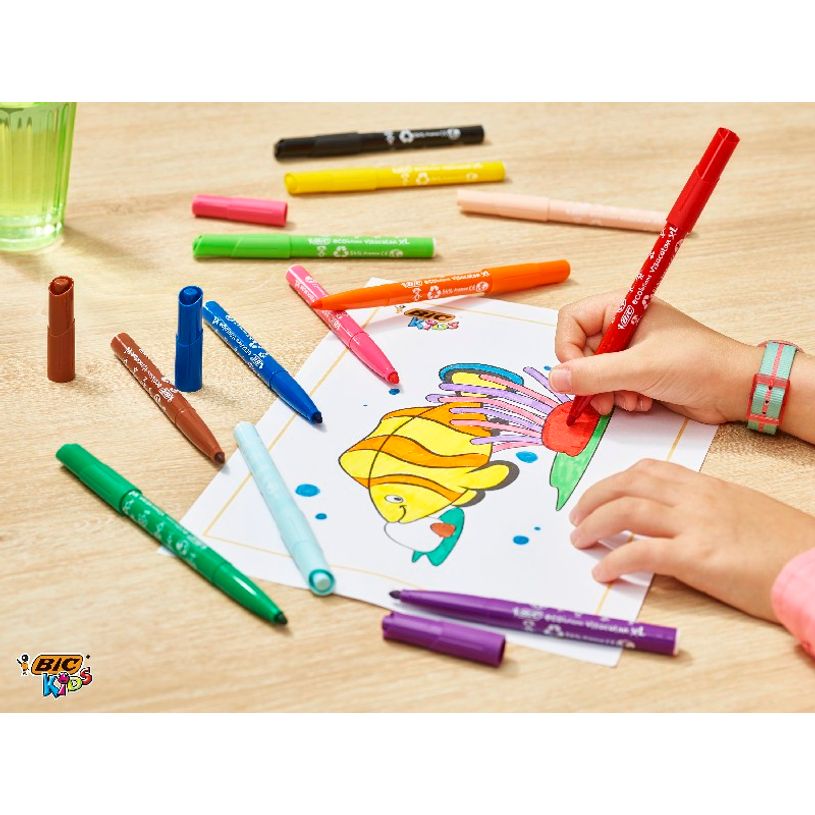 3086123249257-BIC Kids Visacolor XL - 12 Feutres - pointe large - couleurs assorties-P_405118178_2-1