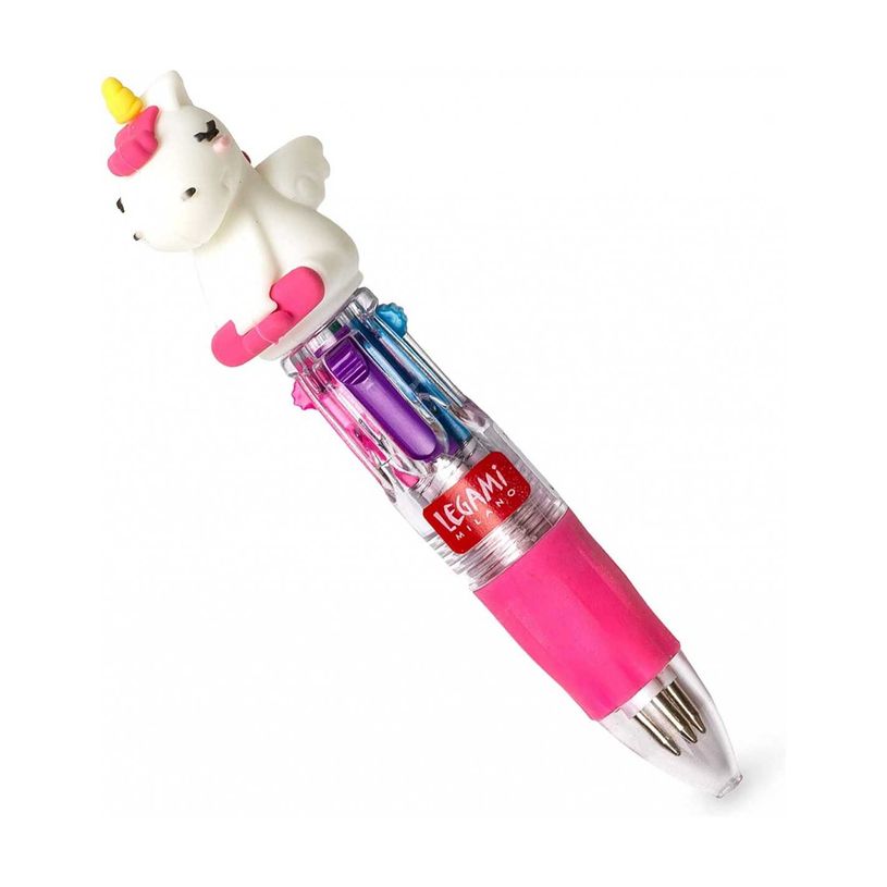 8054117628147-LEGAMI - Mini Stylo à Bille 4 Couleurs - Licorne-P_405118281_1-0