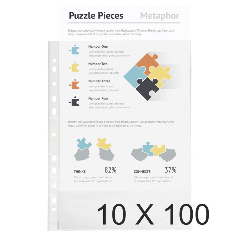 3130632510008-Exacompta - 10 Packs de 100 Pochettes perforées - A5 - grainées - 5/100-P_405118348_1-0