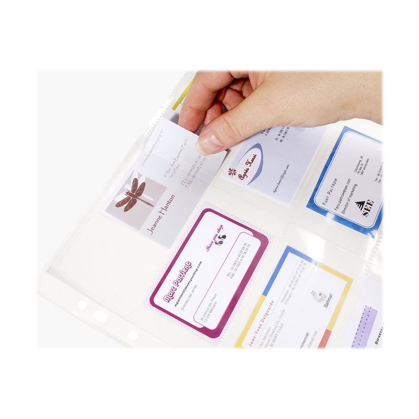 3130631550463-Exacompta - 10 Packs de 10 Pochettes pour cartes de visite - A4 - cristal-P_405118356_3-2
