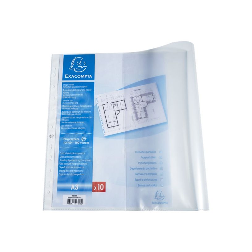 3130632062101-Exacompta - 5 Packs de 10 Pochettes perforées - A3 paysage - 9/100-P_405118380_2-1