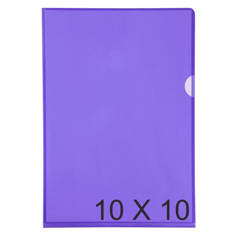 3130632660505-Exacompta - 10 Packs de 10 Pochettes coin lisses - A4 - 13/100 - violet translucide-P_405118381_1-0