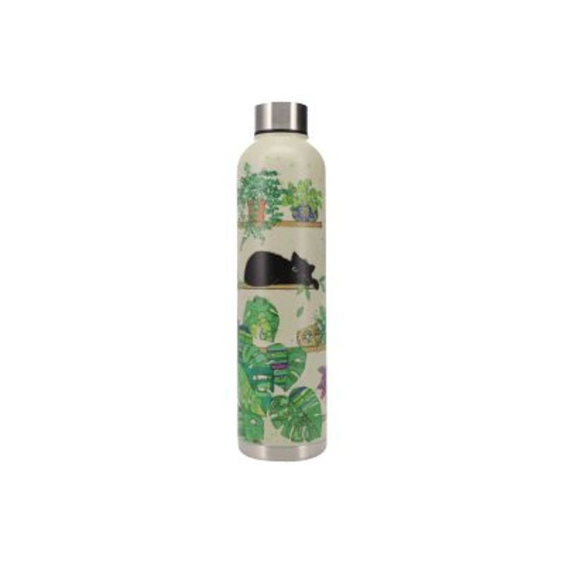 3700572762326-Kiub Bug Art Chat - Gourde bouteille thermique - 750 ml - plantes-P_405118479_1-0