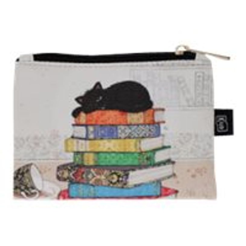 3700572762678-Kiub Bug Art - Porte monnaie plat - chaton et livres-P_405118490_1-0