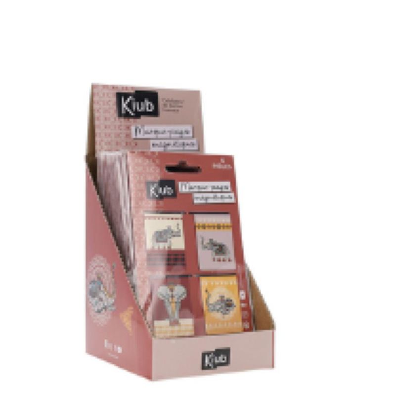3700572763354-Kiub Elephants - Pack de 4 marque-pages magnétiques - 30 x 80 mm-P_405118539_1-0