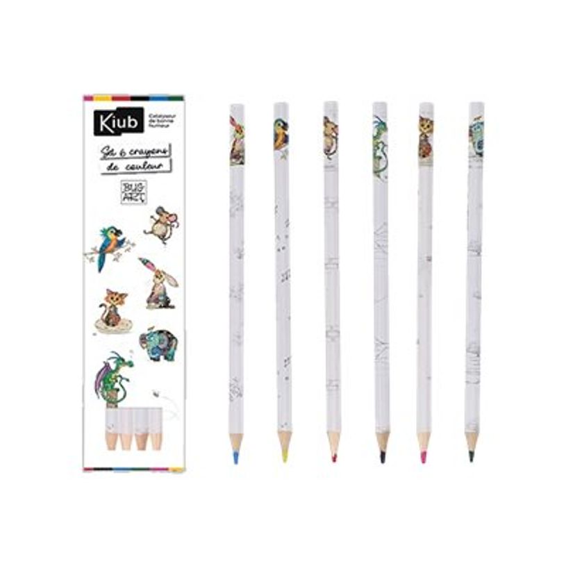 3700572764344-Kiub Bug Art Kook - Set de 6 crayons de couleur-P_405118587_1-0