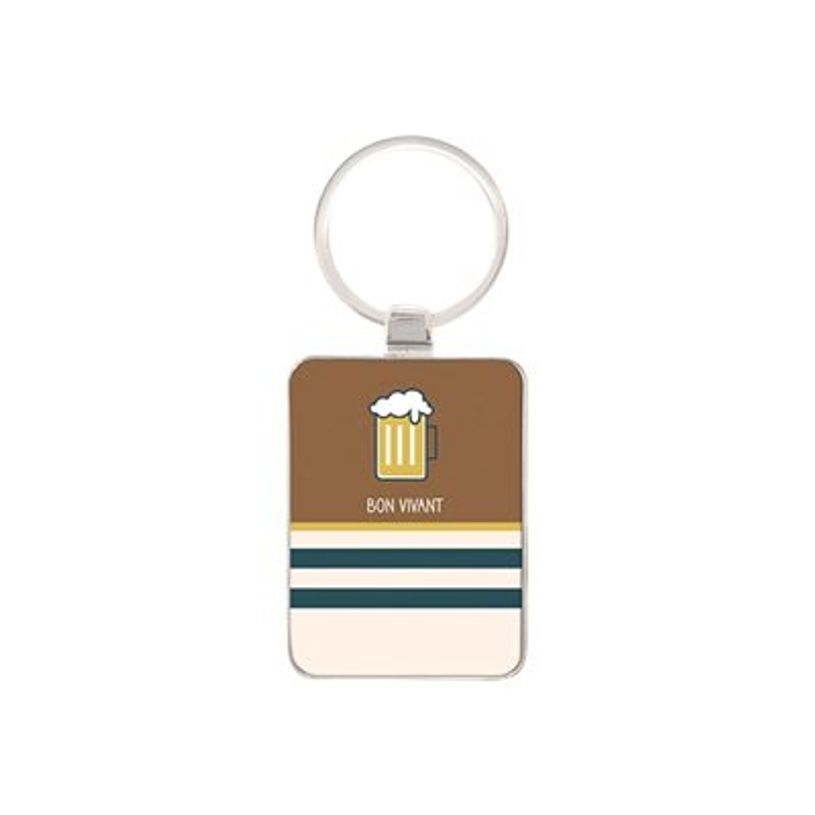 3700572761138-Kiub Pour Lui - Porte-clés rectangulaire - bon vivant-P_405118636_1-0