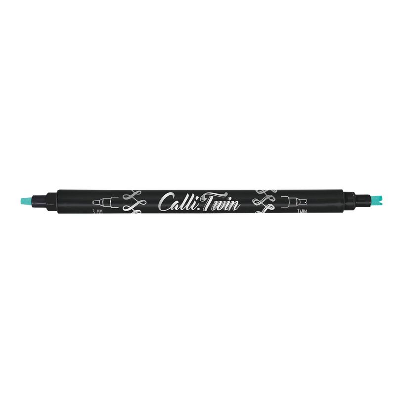 4014421186140-Online Calli Twin - Stylo pinceau à double embout - feutre de calligraphie - vert menthe-P_405118742_1-0