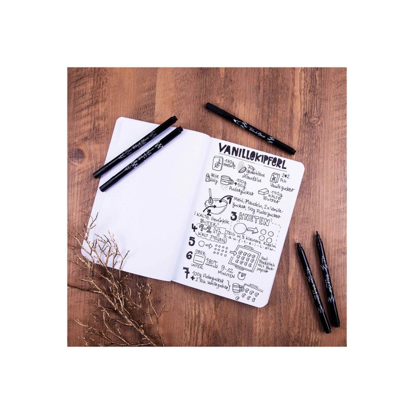 4014421191144-ONLINE Black Lettering - ensemble de stylo-brosse et crayon fin - noir - 5 pièces-P_405118746_3-1