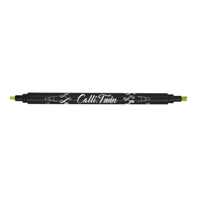 4014421186034-Online Calli Twin - Stylo pinceau à double embout - feutre de calligraphie - citron-P_405118756_1-0