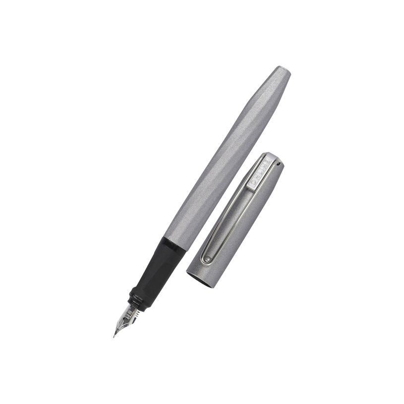 4014421261328-Online Slope Metallic - Stylo plume gris-P_405118803_2-1