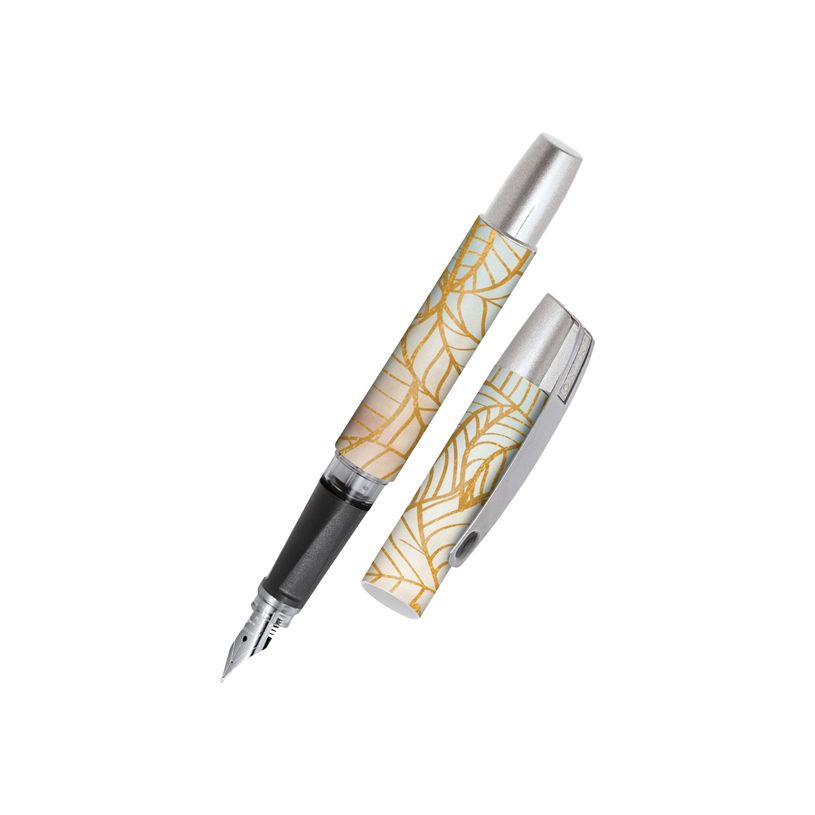 4014421614919-Online Campus Pastel Style - Stylo plume - golden leaves-P_405118820_1-0