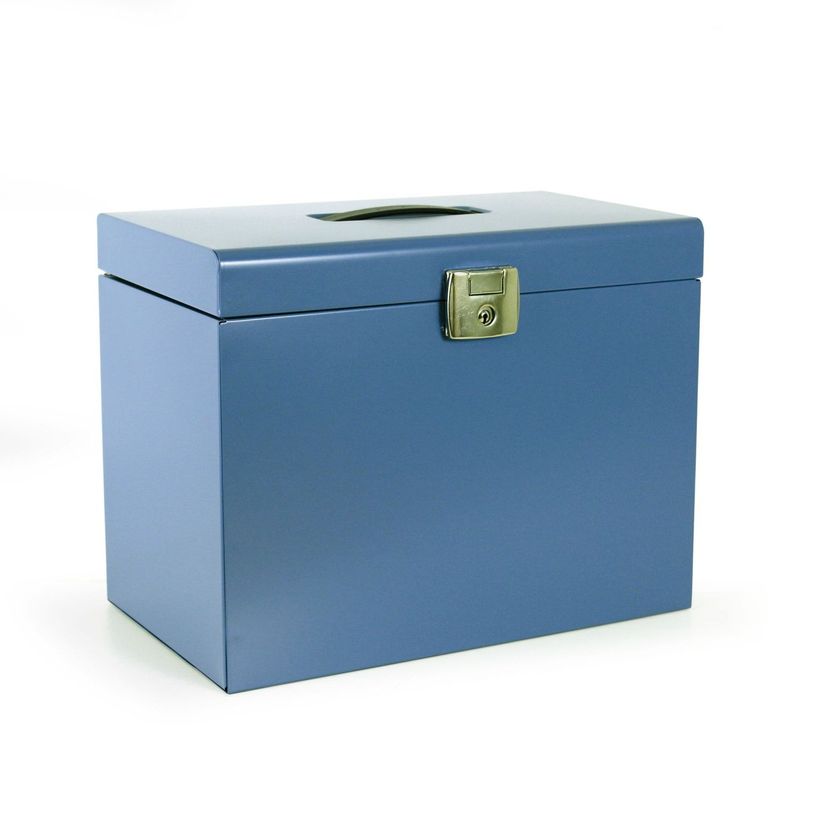3219090401766-Pierre Henry - Classeur ménager en métal (valisette) avec 5 dossiers suspendus - bleu d-P_405118829_1-0