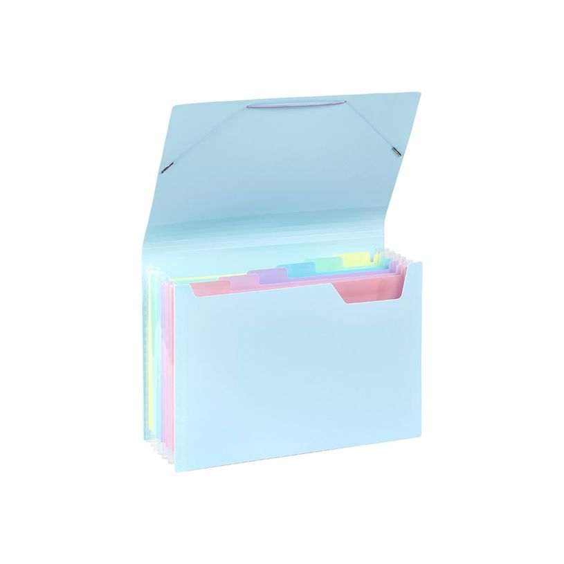 3135250111156-Viquel Rainbow Pastel - trieur à soufflet - 6 positions - pour A4 - à onglets - disponib-P_405118850_1-7