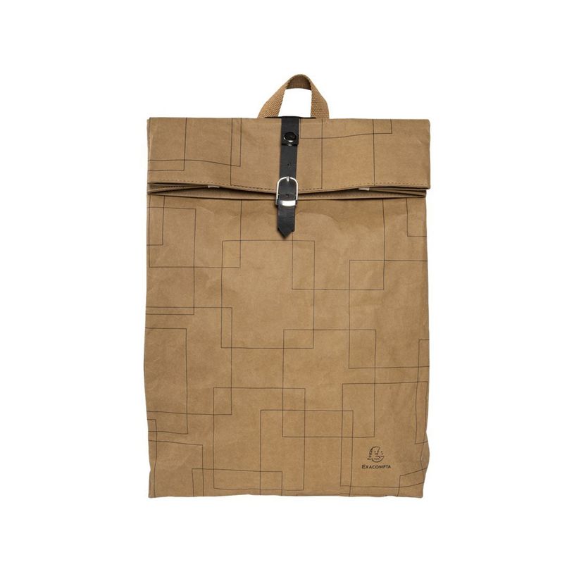 3130630176404-Exacompta Eterneco - Sac à dos pour ordinateur portable 15" - brun motifs géométriques-P_405118858_1-0